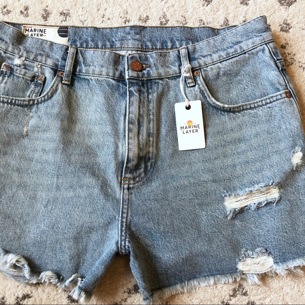 NWT Marine Layer Sasha Shorts High Waist sz 29